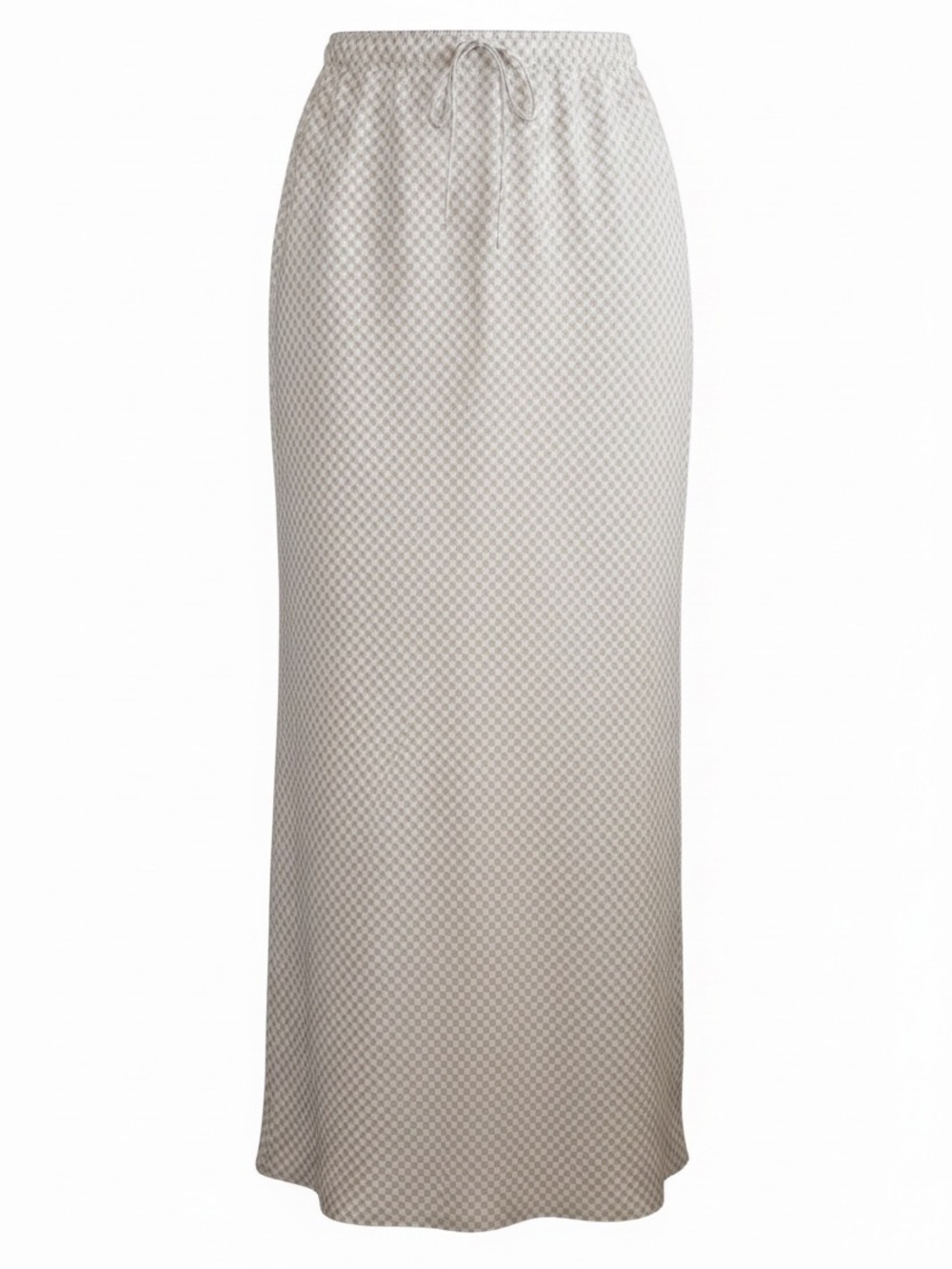 Wild Fable Gingham Midi Skirt Tan & White Size XS NWT